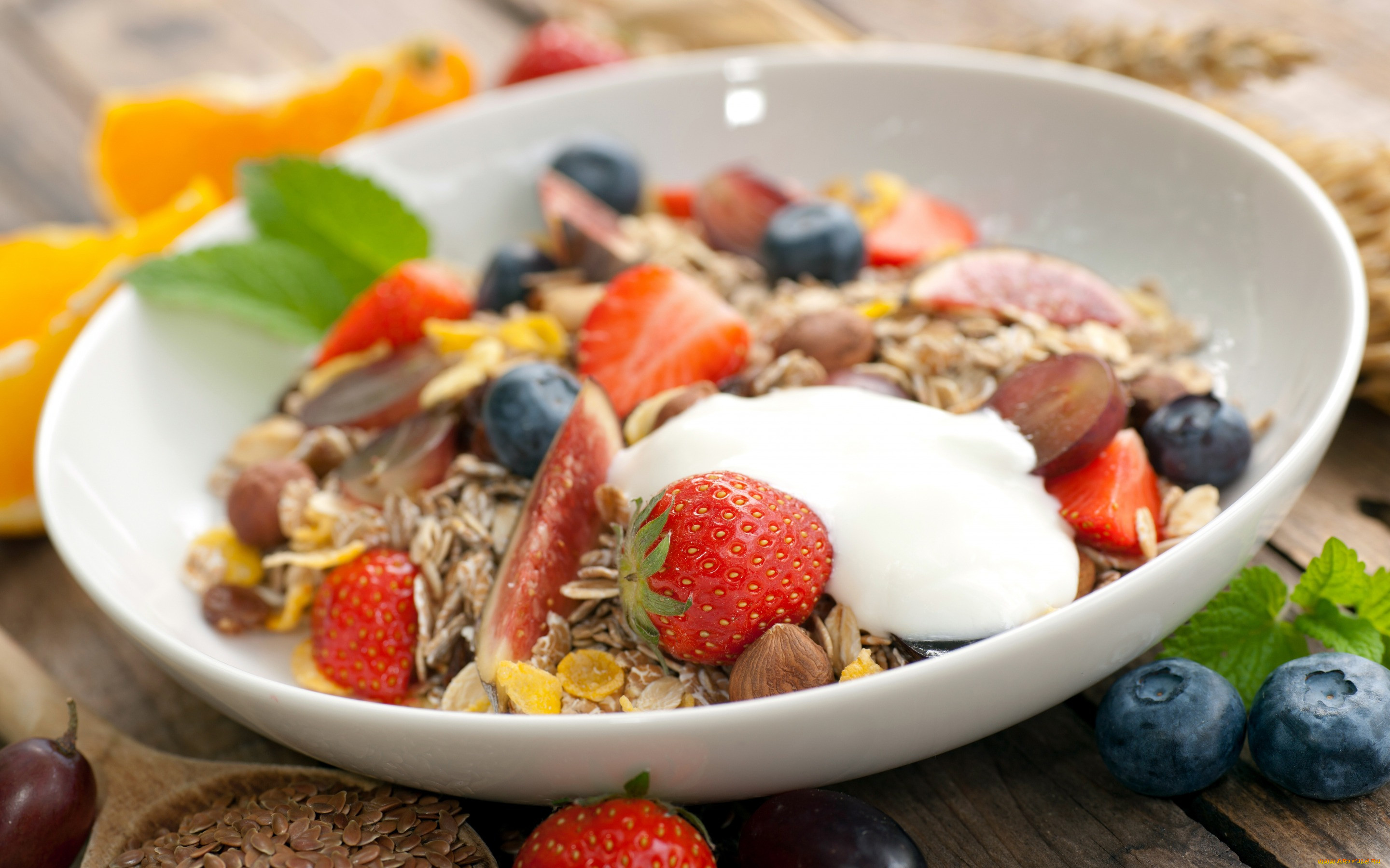 , ,  , , , , breakfast, fresh, healthy, berries, , muesli, 